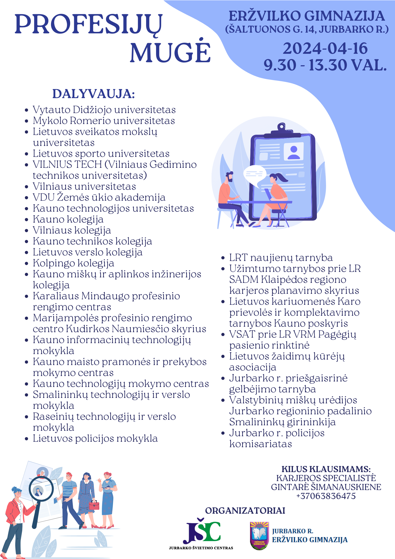 Profesijų mugė dalyviai
