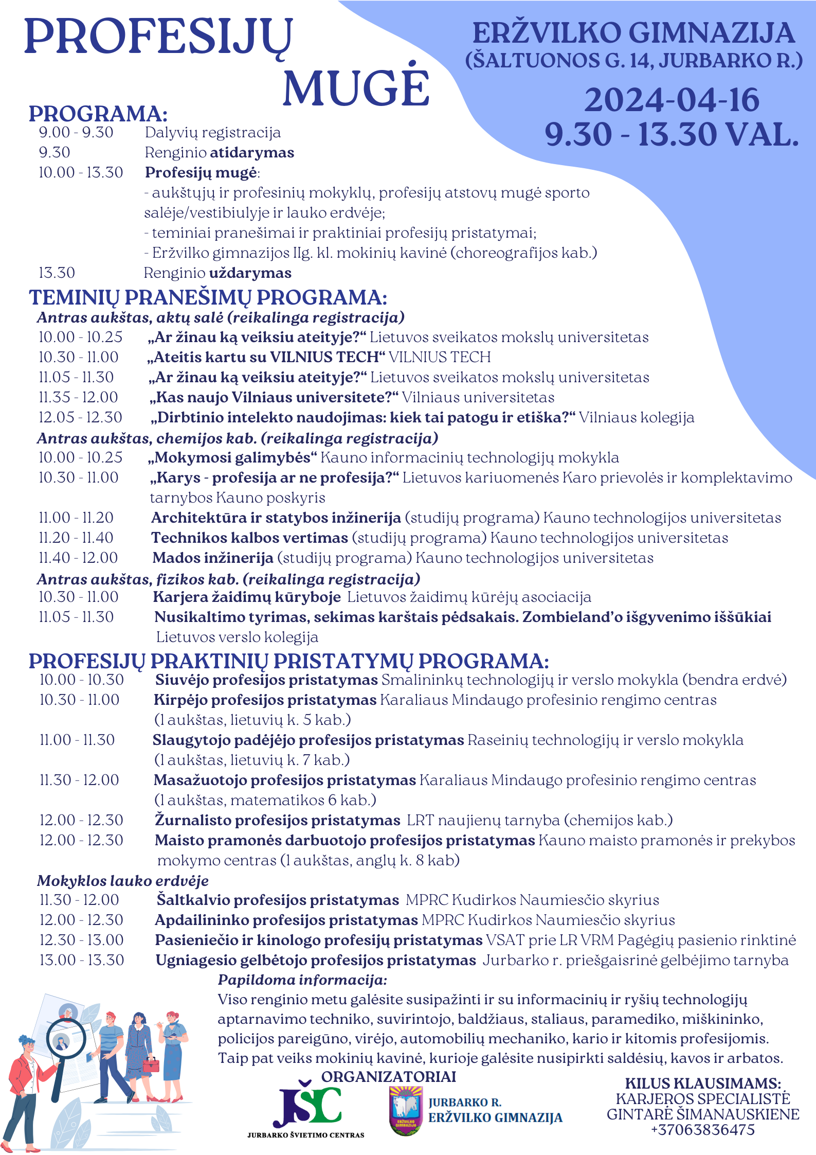 Profesijų mugė programa